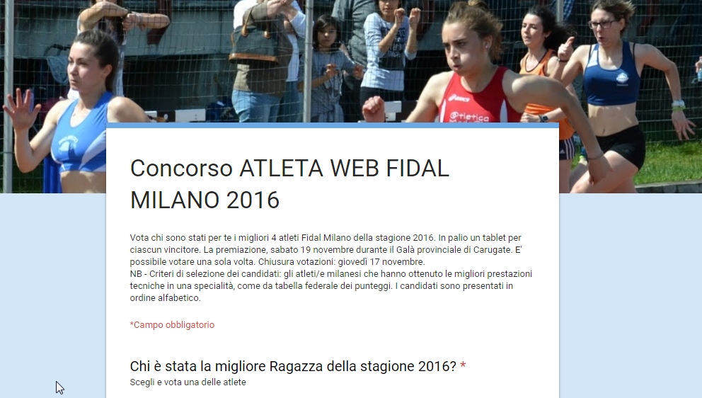 Concorso ATLETA WEB 2016 logo